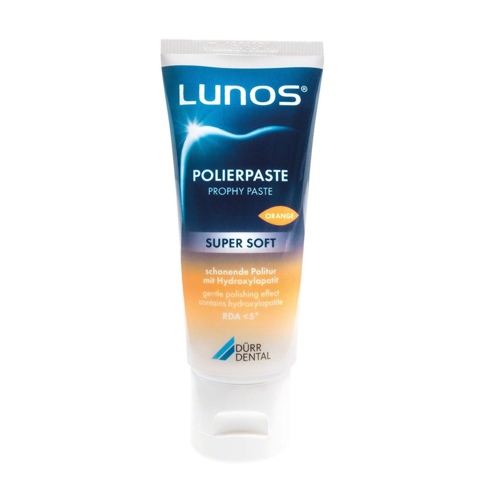 Lunos polishing paste, Super Soft, orange, tube of 50 g