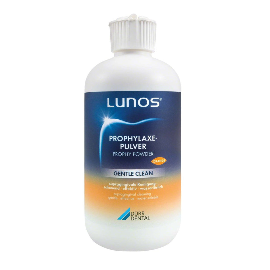 Lunos Gentle Clean, prophylactic powder, orange, 4 packs of 180 g each