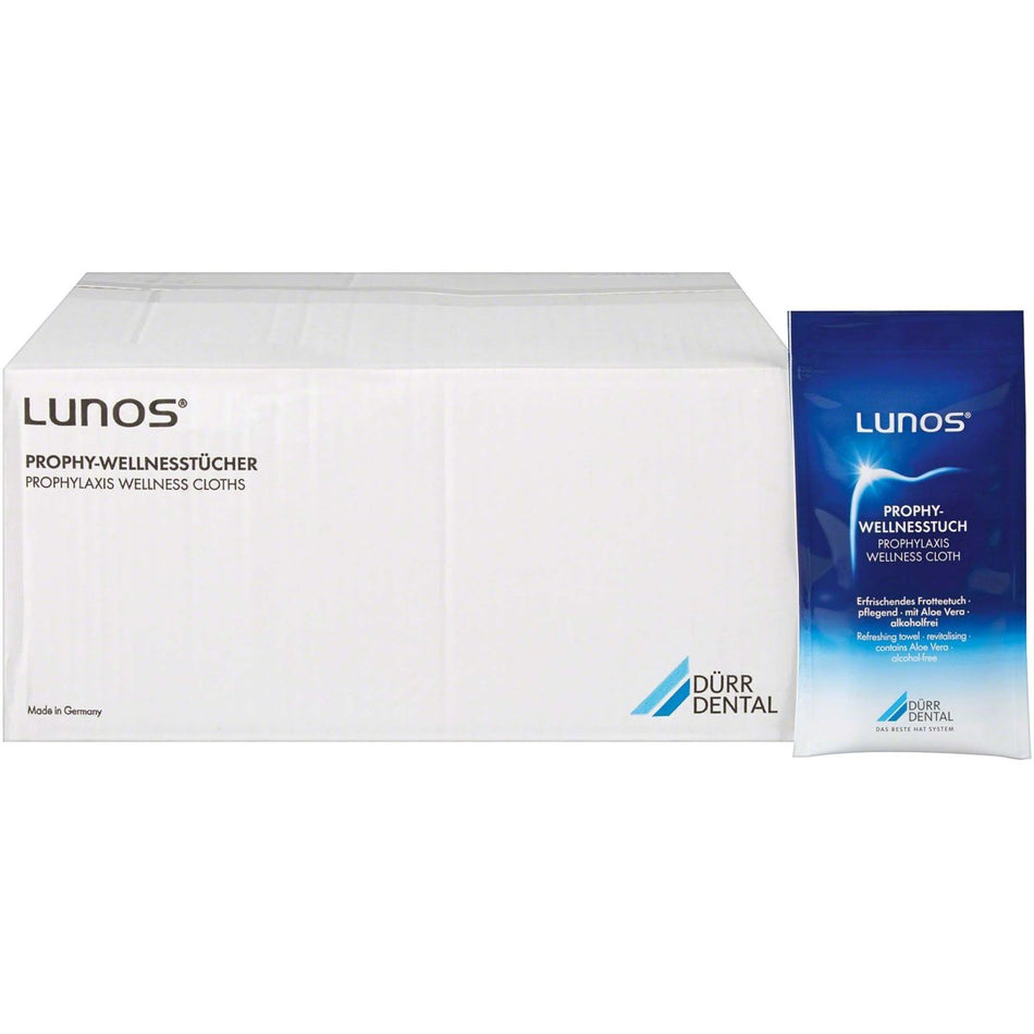 Lunos Prophy wellness towel, soaked, pack of 50