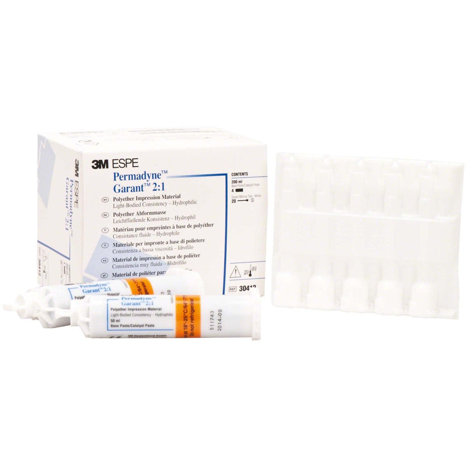 Permadyne Garant 2:1 Polyether, refill, 4 double cartridges of 50 ml each