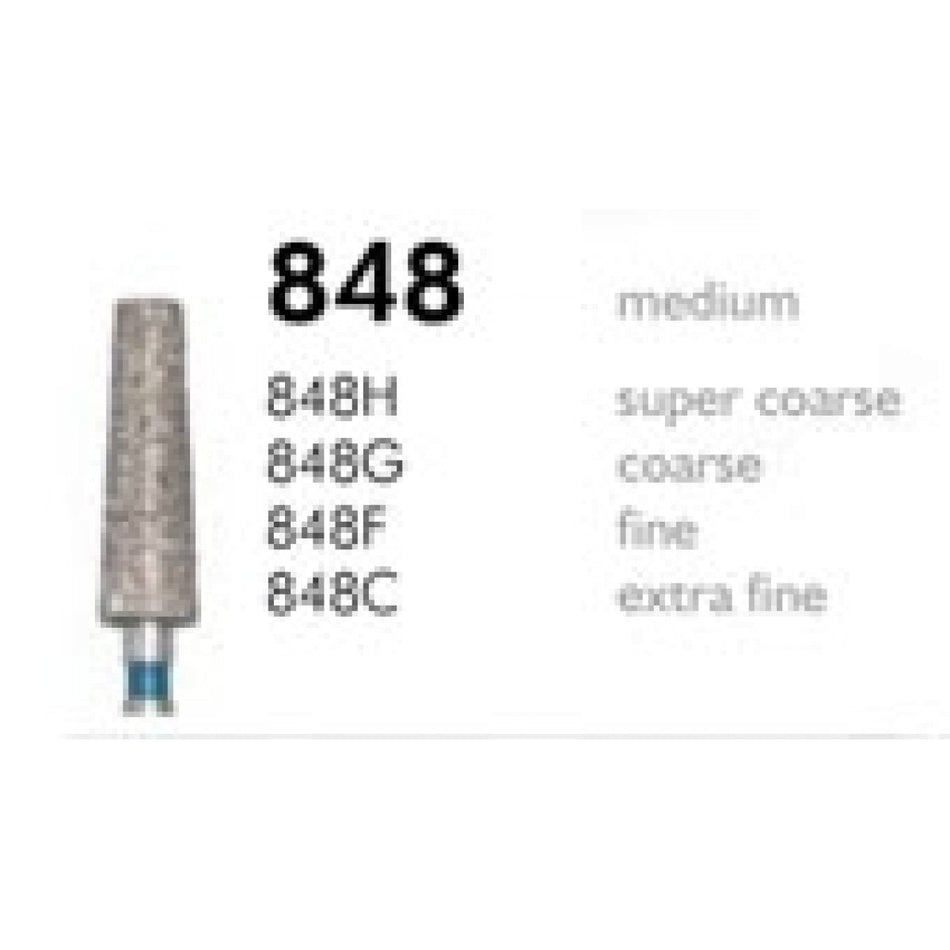 H+M diamond instruments, Fig. 848 | Diamonds 848G 016 coarse grain FG, pack of 5