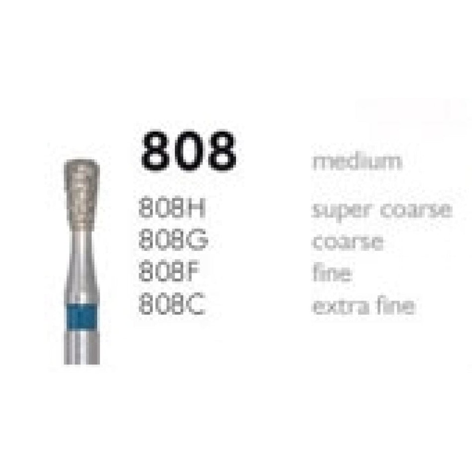 H+M diamond instruments, Fig. 808 | Diamond 808G/012 FG, pack of 5