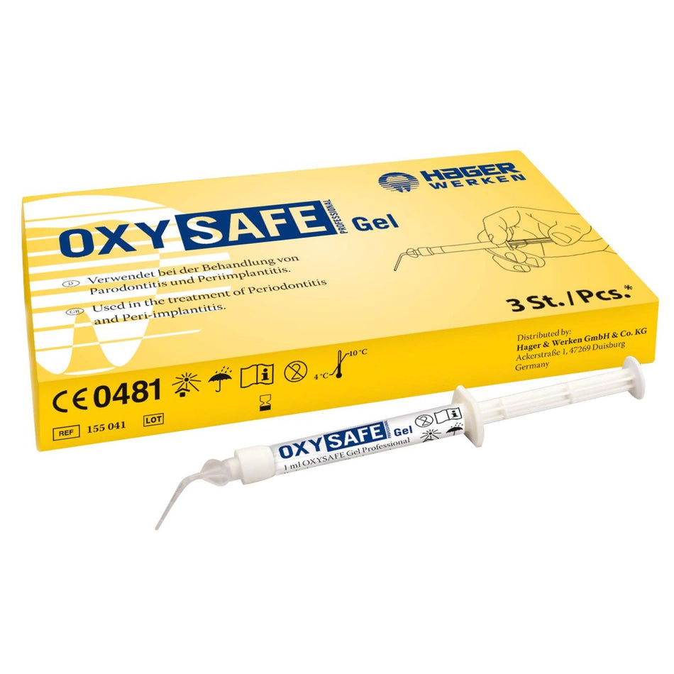 Oxysafe Professional, Active Oxygel, 3 syringes of 1 ml each