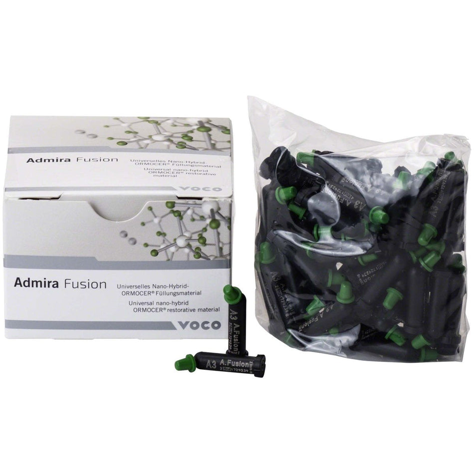 Admira Fusion, filling material, nanohybrid Ormocer, A3, 75 capsules of 0.2 g each