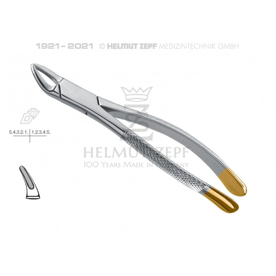 Cryer, Extracting Forceps, American Form, Fig. 150, diamond-coated, upper incisors, premolars, roots