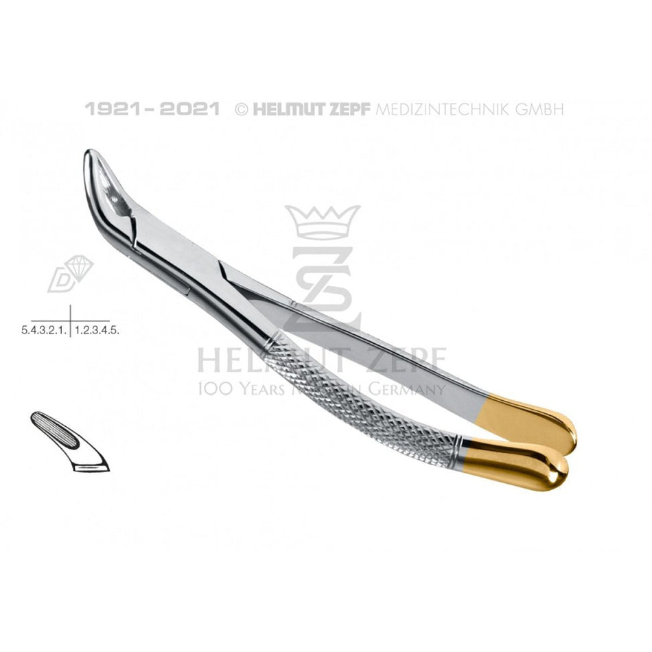 Cryer, Extracting Forceps, American Form, Fig. 151, diamond-coated lower incisors, premolars & roots