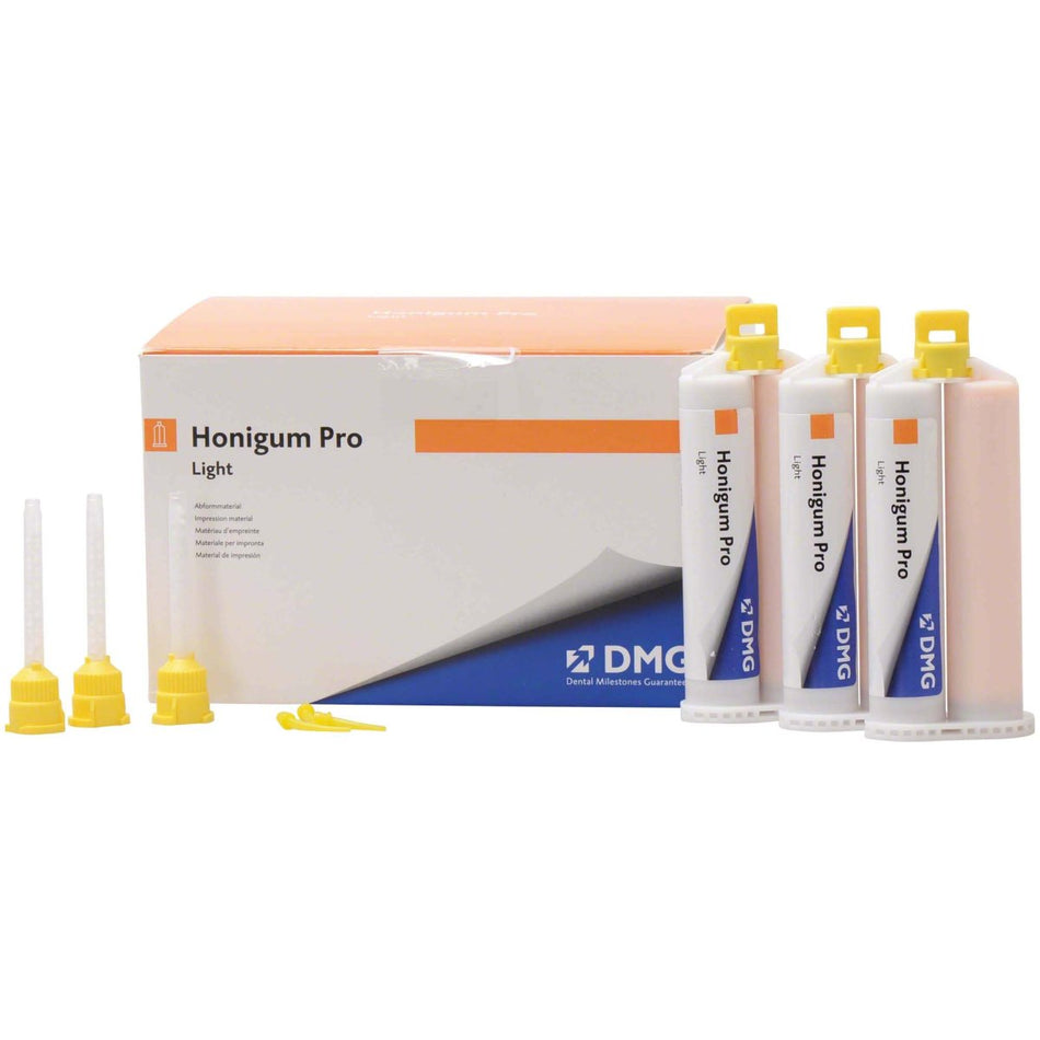 Honigum Pro Light Automix, corrective impression material, 8 cartridges of 50 ml each