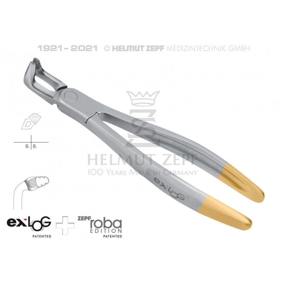 Exlog Extractor Fig. 79a lower wisdom teeth, special jaws, deep gripping, >> diamond-coated
