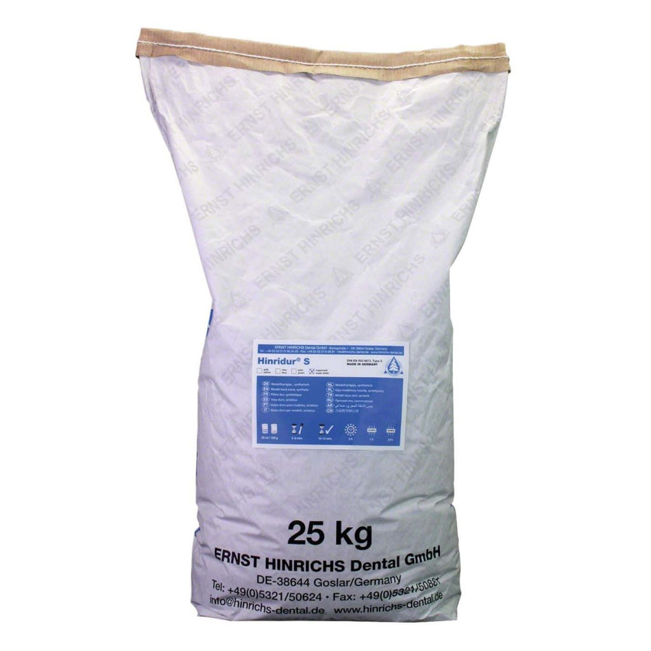 Hinridur S hard plaster white bag 25 kg