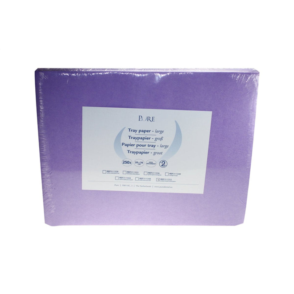 PURE Tray Paper XL, 28 x 36 cm, large, purple, pack of 250