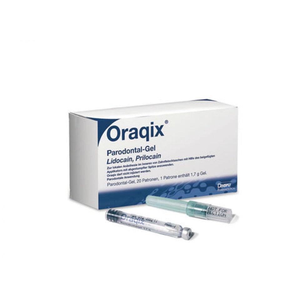 Oraqix Periodontal Gel, 20 cylinder ampoules of 1.7 g each