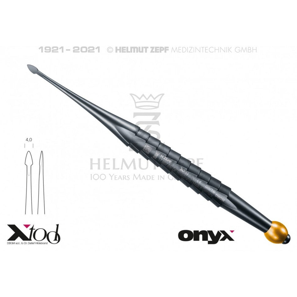 x - Desmo - Tool straight, working end 4.0mm with gold-colored ball