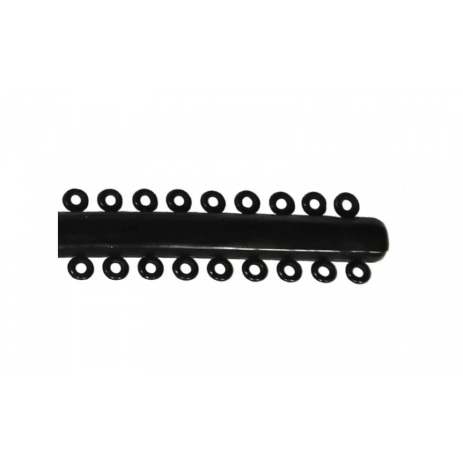 Elastic ligatures, black, pack of 1040 pieces