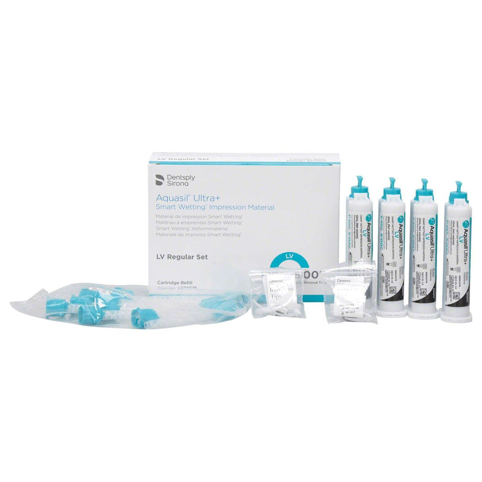 Aquasil Ultra+, Abformmaterial, LV Regular Set, 4 Kartuschen à 50 ml