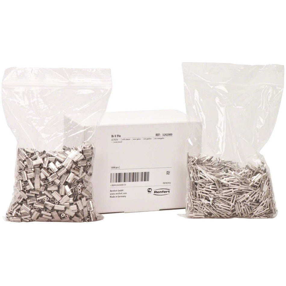 Bi-V-Pin with sleeve, pack of 1000 pieces