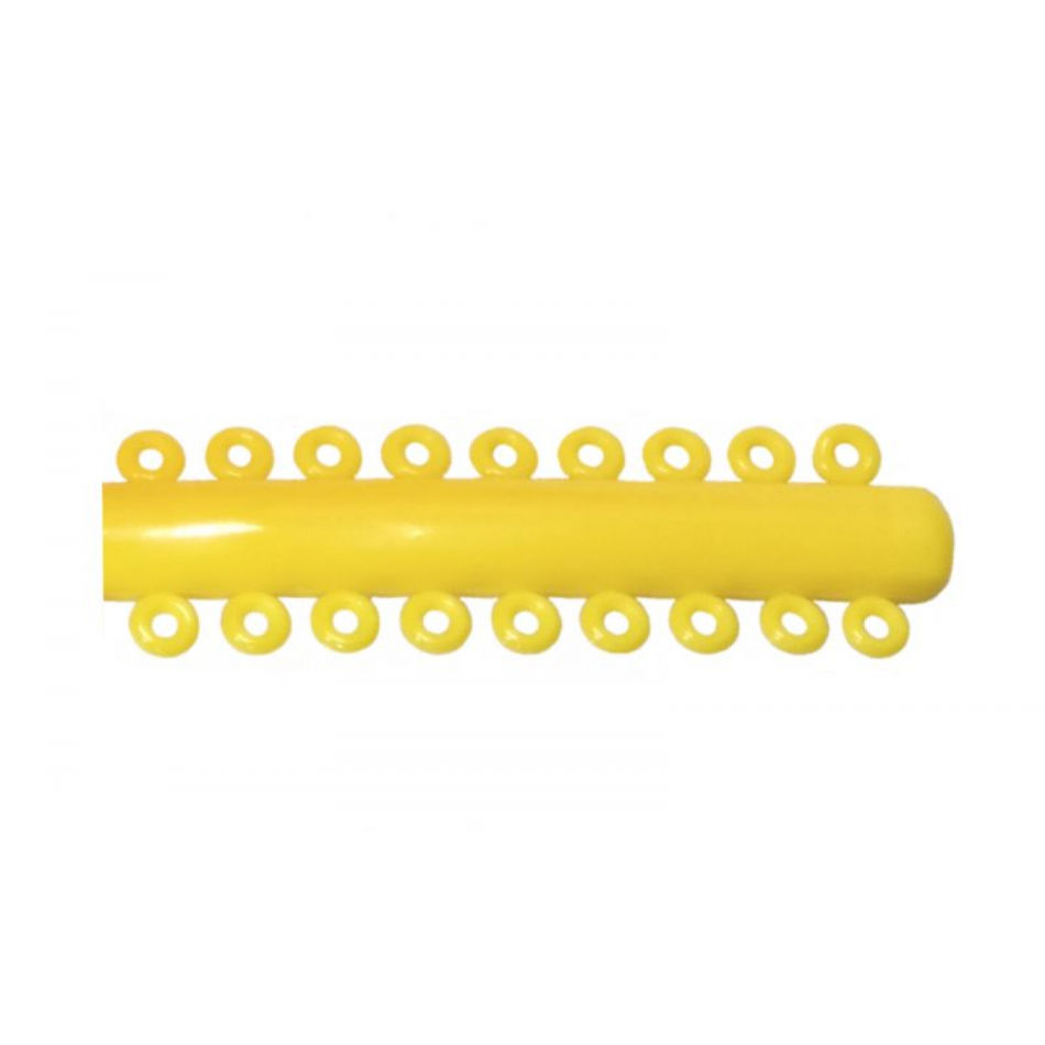 Elastic ligatures, yellow, pack of 1040 pieces