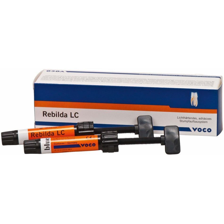 Rebilda LC, stump building system, blue, 2 syringes of 5 g each