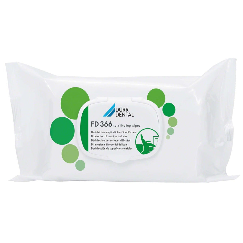 FD 366 sensitive top wipes, pack of 50