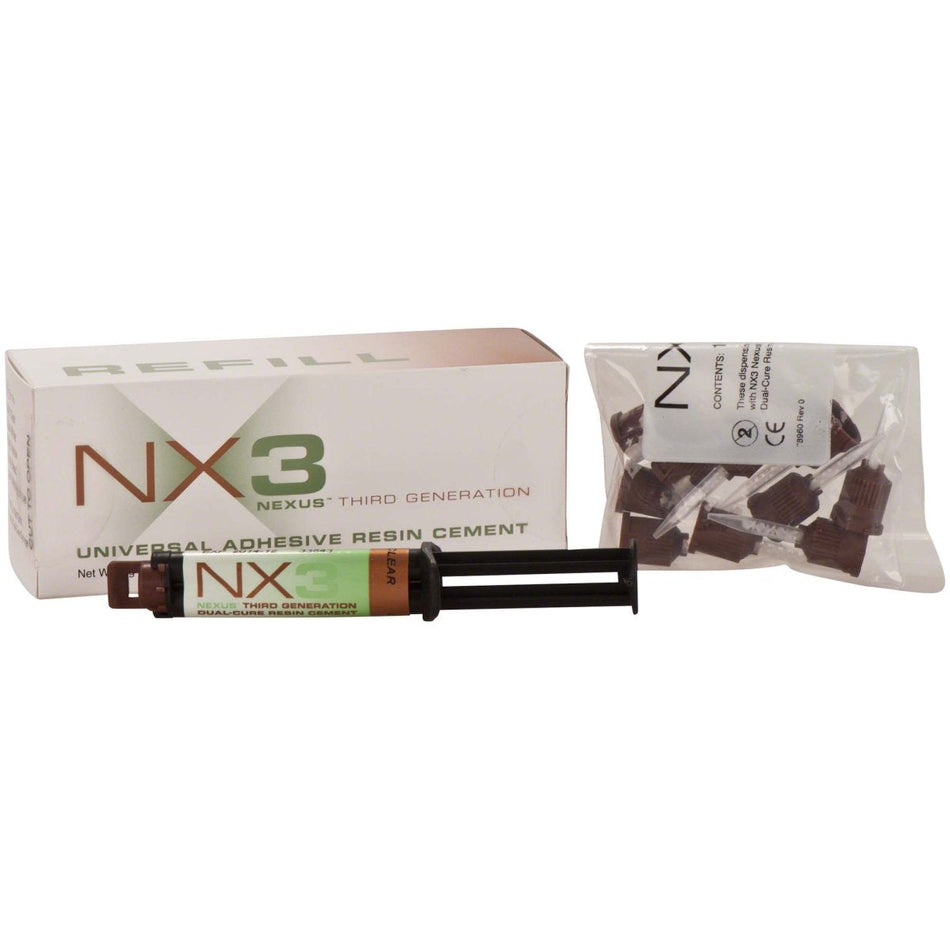 NX3 Nexus, luting cement, dual-curing, clear, syringe of 5 g