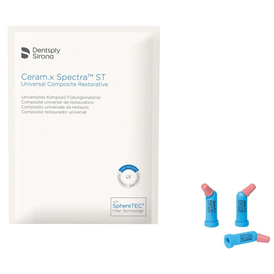 Ceram.X Spectra ST-LV, light-curing universal composite, A2, 52 capsules of 0.25 g each