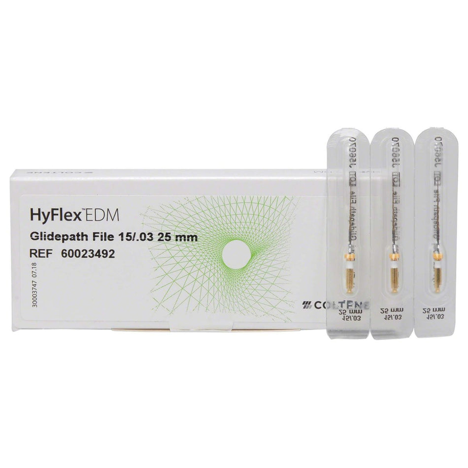 Hyflex EDM, Glidepath file, 15/.03, 25mm, pack of 3 pieces