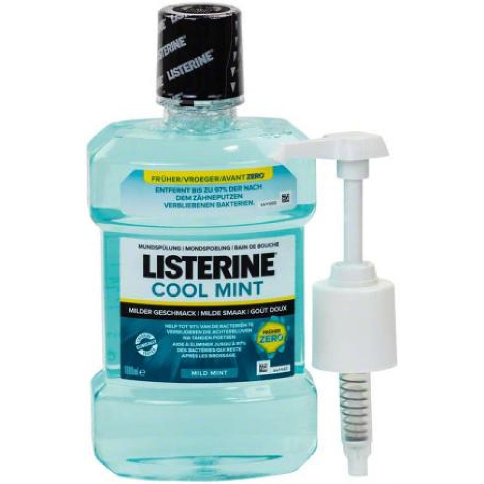 Listerine Cool Mint, mild, 1000 ml, box of 6 bottles