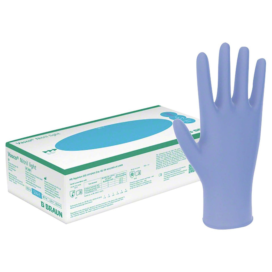 Vasco Nitrile light, disposable gloves, powder-free, lavender, size M, pack of 100