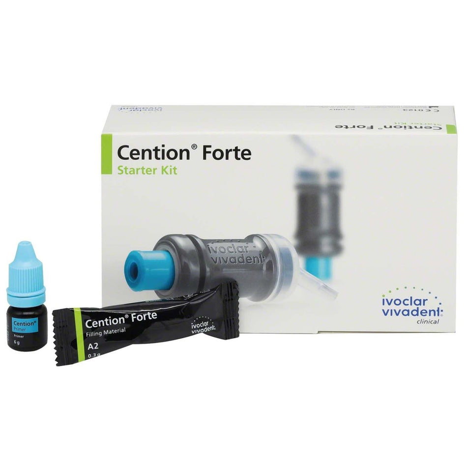 Cention Forte Starter Kit, filling material, self-hardening, radiopaque, A2, set, pack of 1 set