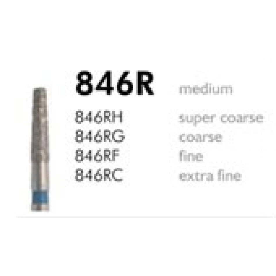 H+M Diamond instruments Fig. 846R | Diamonds 846RG 018 coarse grain FG, pack of 5