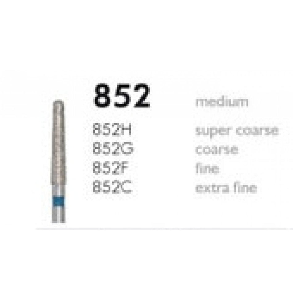 H+M diamond instruments, Fig. 852 | Diamonds 852H 016 X-coarse grain FG, pack of 5