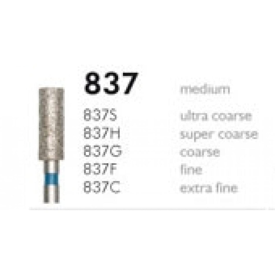 H+M Diamond instruments Fig. 837 | Diamonds 837G 016 coarse grain FG, pack of 5