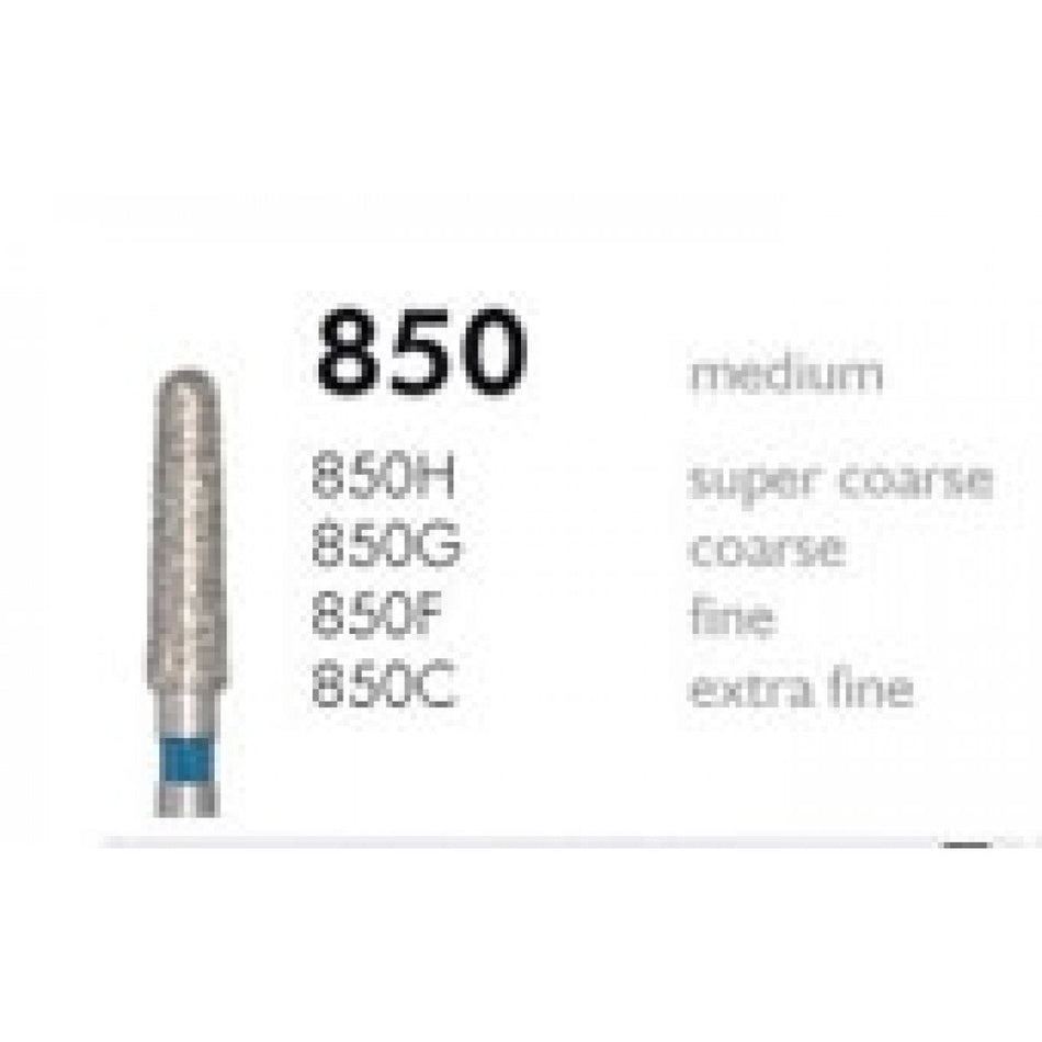 H+M diamond instruments, Fig. 850 | Diamonds 850G 014 coarse grain FG, pack of 5