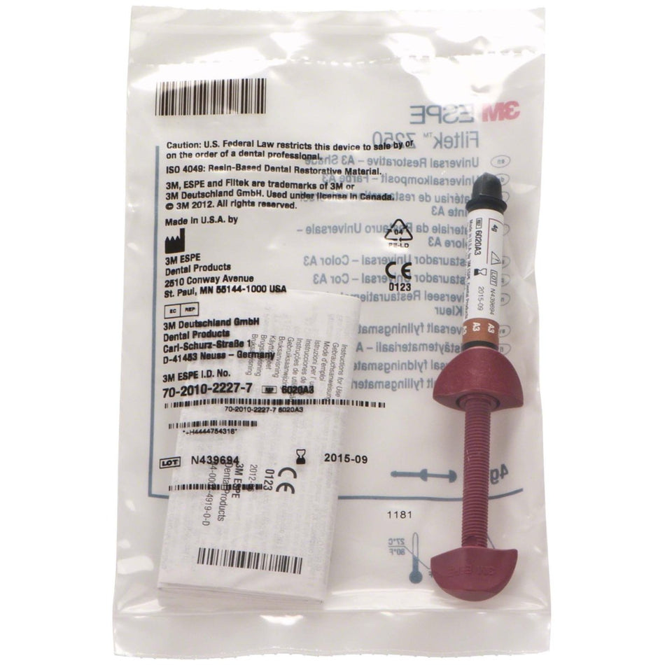 Filtek Z250, universal composite, A3, syringe of 4 g