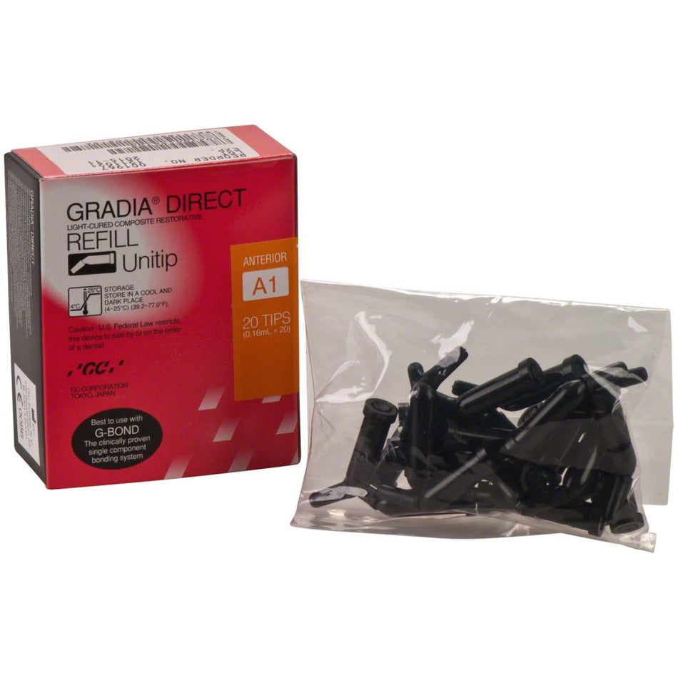 Gradia Direct Unitips, A1, 0.24 g, pack of 20