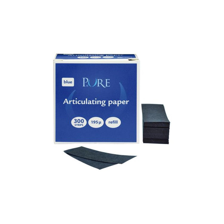 PURE articulating paper 195µm sheets - blue - 1 x 300 sheets