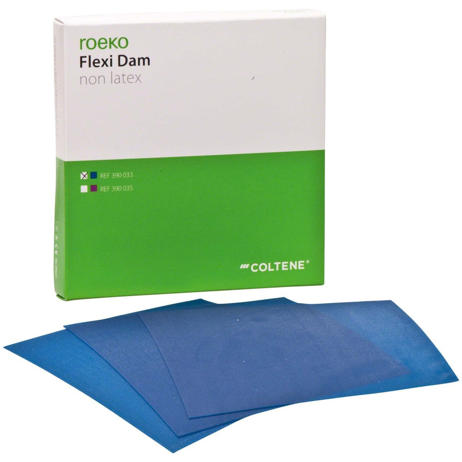 Roeko Flexi Dam, non latex, 15x15 cm, blue, pack of 30