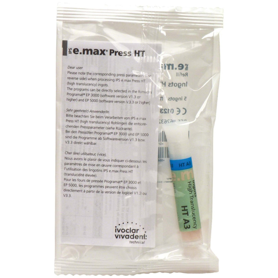 Ips e.max Press, blanks, HT A3, pack of 5