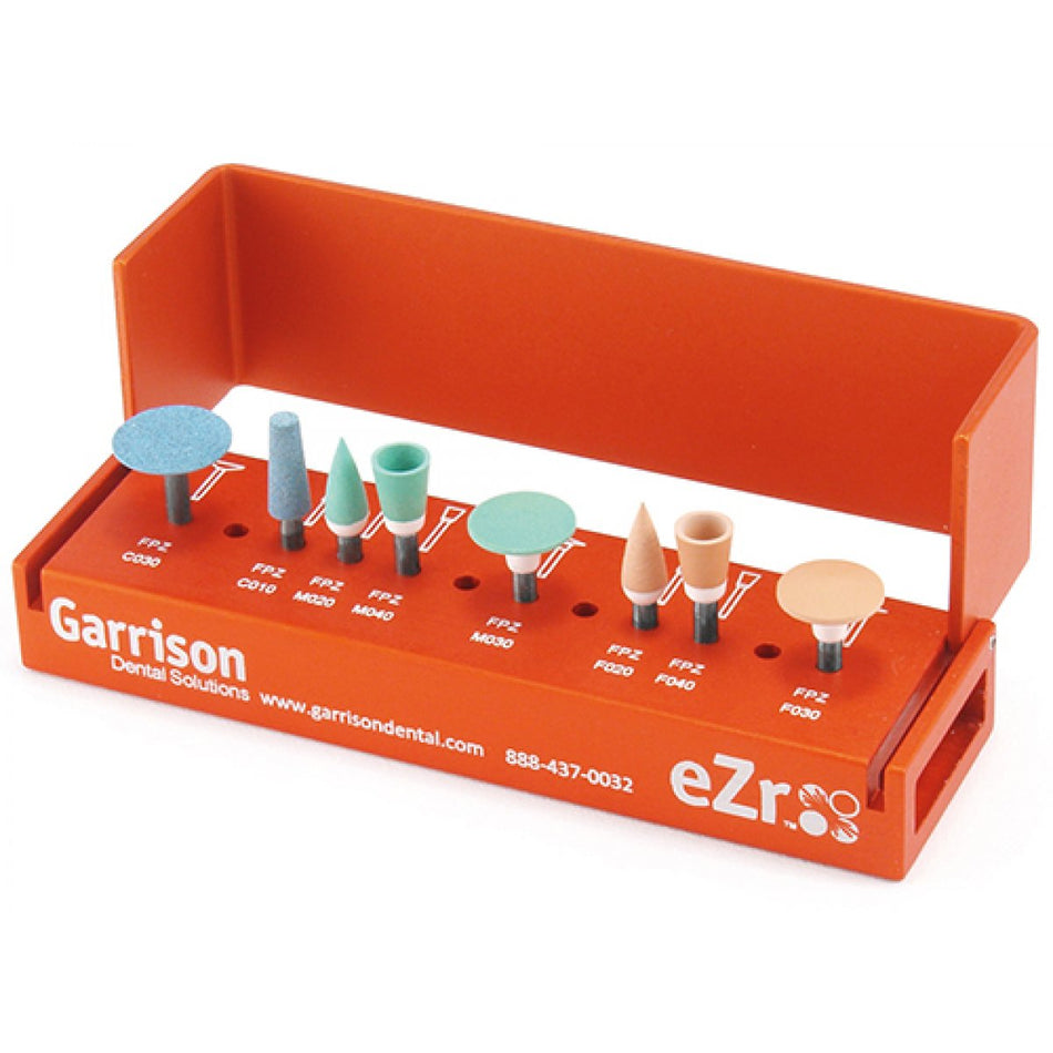 eZr Polishing Complete System Kit 2 grinders (blue), 3 polishers (green), 3 polishers (orange), complete set