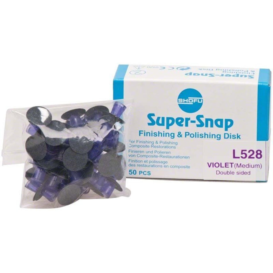 Super-Snap, violet (medium), standard, coated on both sides, pack of 50