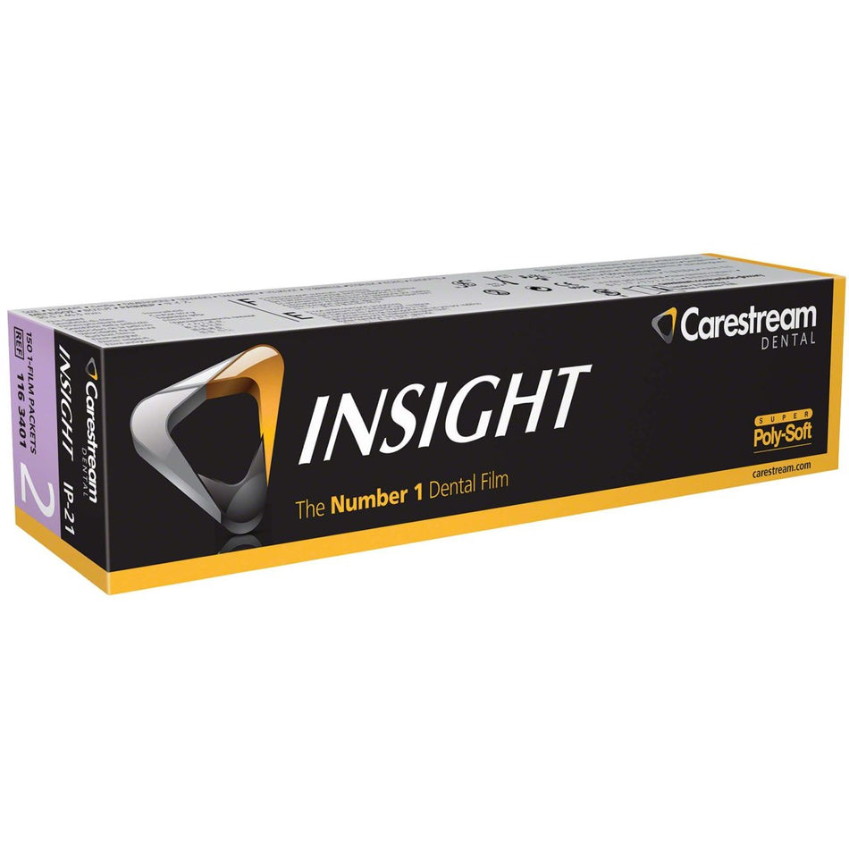 INSIGHT Periapical Film, 3.1 × 4.1 cm, IP21, pack of 150