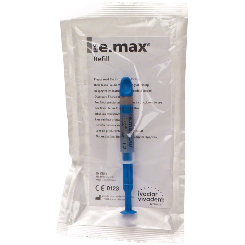 IPS e.max CAD Crystalization, stain and glaze assortment, Shade I2, syringe of 3 g