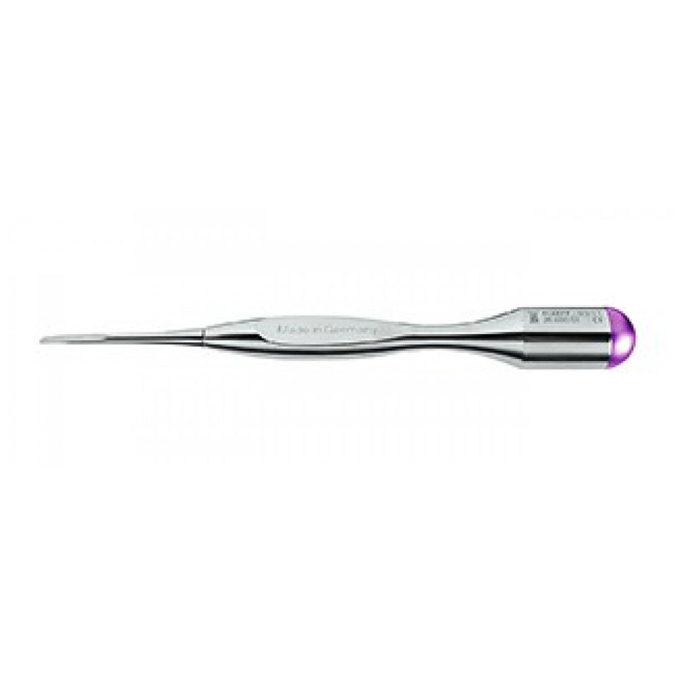 Powerperiotome P1 XL in balanced design handle, violet color marking, mesial