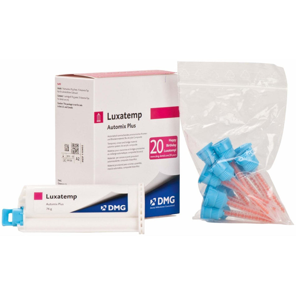 Luxatemp Automix Plus, crown and bridge material, A2, cartridge of 76 g