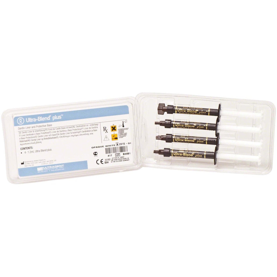 Ultra-Blend Plus syringes, lining material, opaque white, 4 syringes of 1.2 ml each