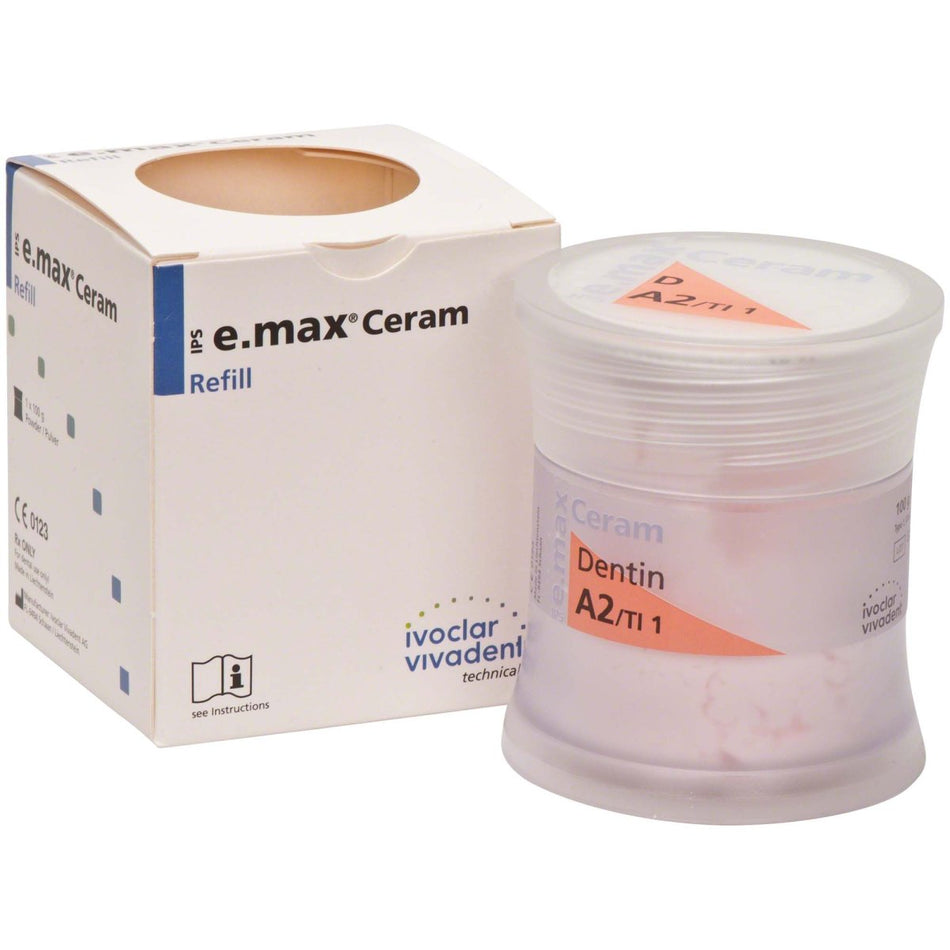 IPS e.max Ceram, nano-fluoro-apatite glass ceramic, A2, pack of 100 g