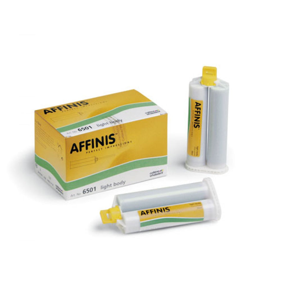 Affinis System 50, double cartridge, light body, yellow, pack of 2 × 50 ml