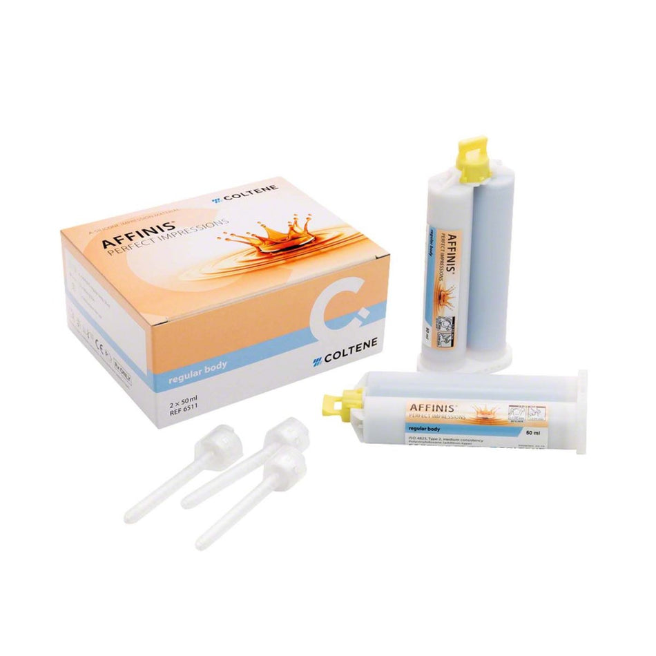 Affinis System 50 regular body, correction material, set, 2 double cartridges of 50 ml each