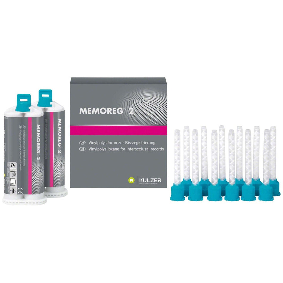 Memoreg, bite registration, 2 double cartridges of 50 ml each