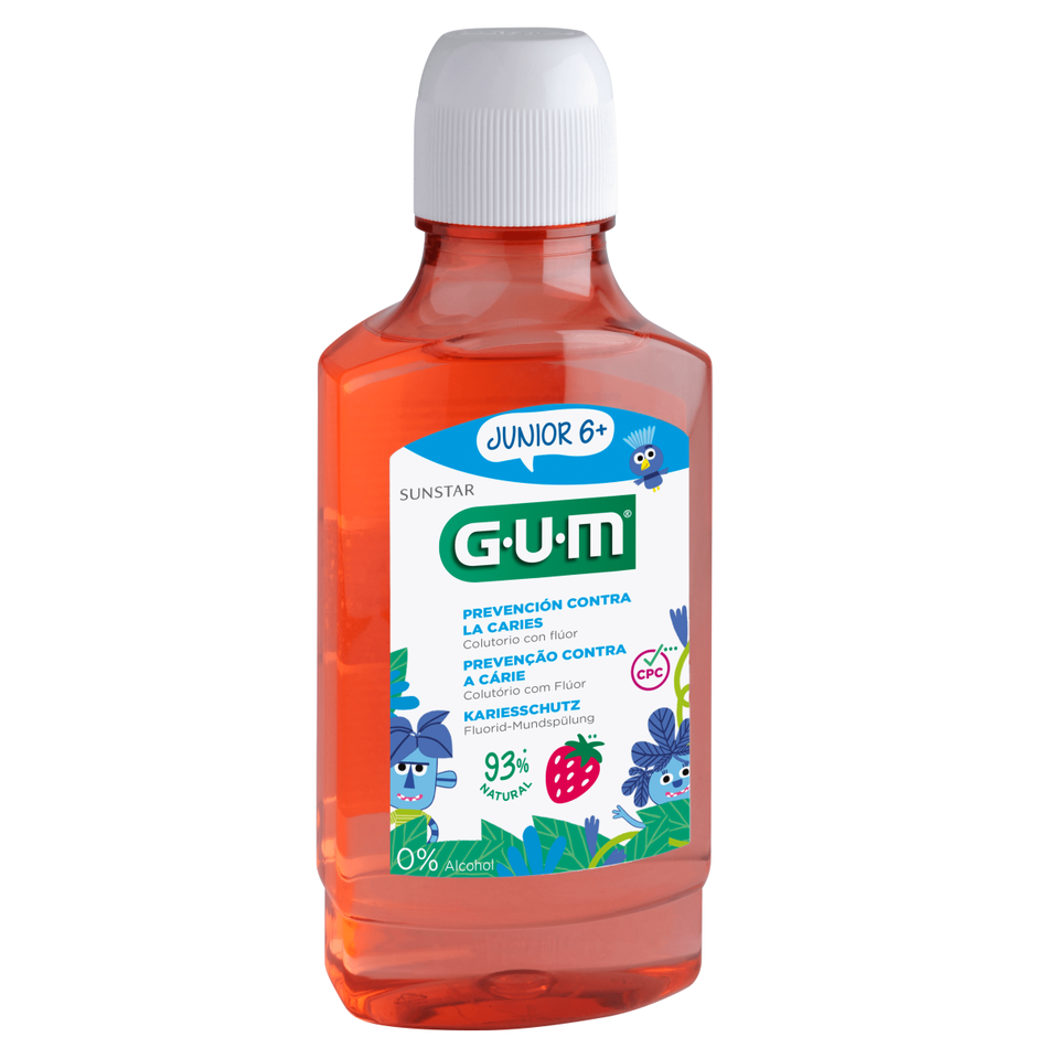 GUM Junior Monster Mouthwash 6+, 6 x 300ML