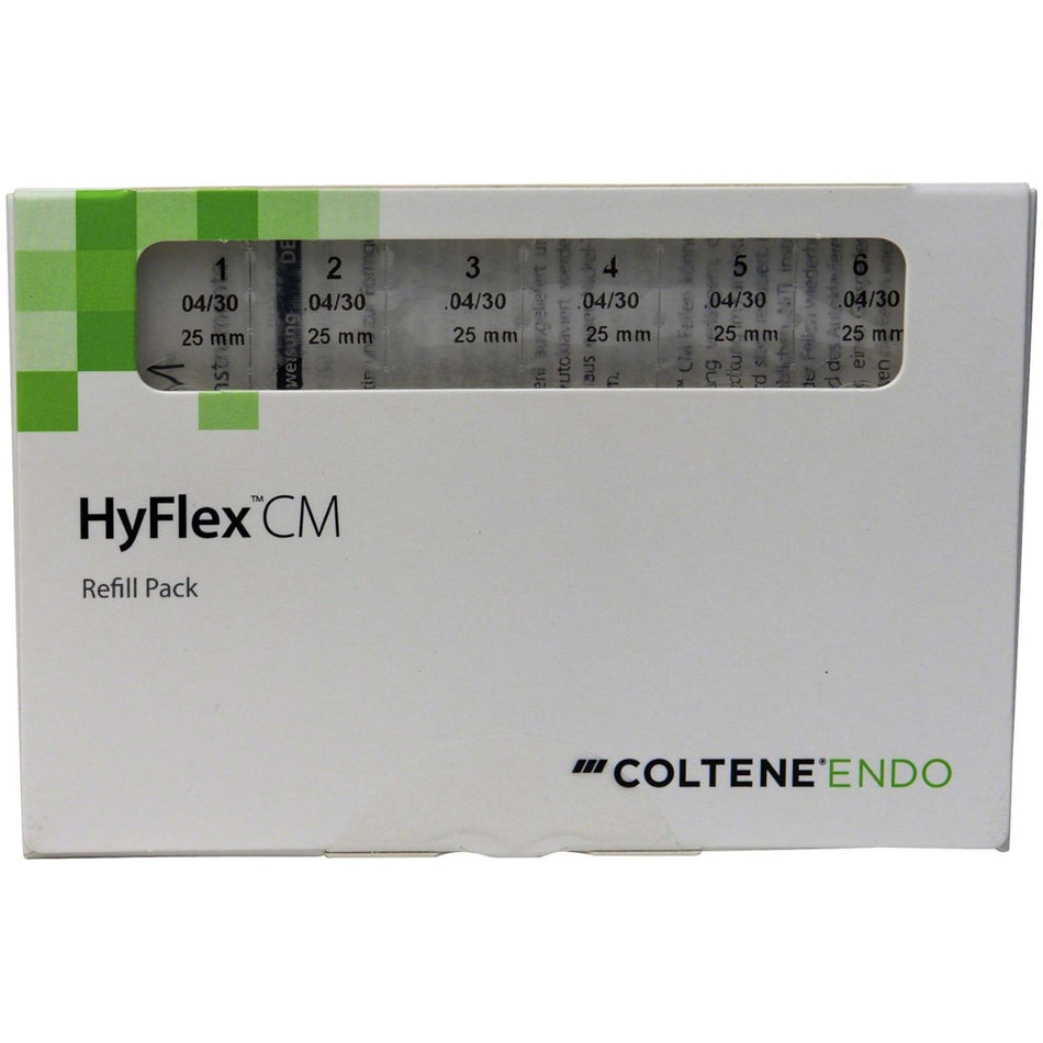 Hyflex CM NiTi files, 04/30, 25mm, pack of 6 pieces